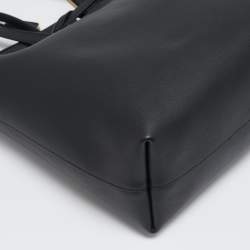 Saint Laurent Black Leather E/W Shopper Tote