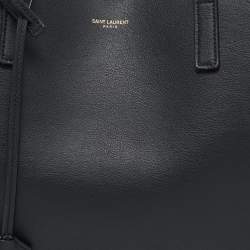 Saint Laurent Black Leather E/W Shopper Tote