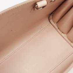 Saint Laurent Pink Croc Embossed Leather Nano Classic Sac De Jour Tote