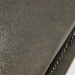 Saint Laurent Grey Matelasse Leather Large College Top Handle Bag