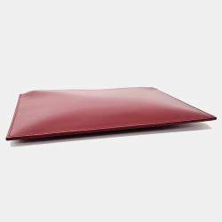 Saint Laurent Red Leather Clutch