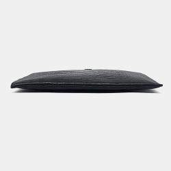 Pre Owned Saint Laurent Black Leather Clutch