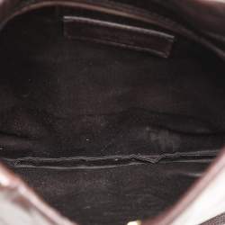 Saint Laurent Paris Brown Leather Mombasa Hobo