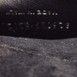 Saint Laurent Silver Python Kate Monogram Clutch