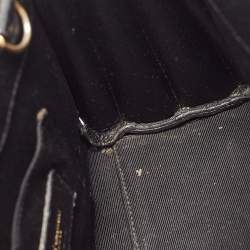 Saint Laurent Black Leather Nano Classic Sac De Jour Tote