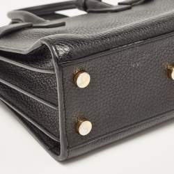 Saint Laurent Black Leather Nano Classic Sac De Jour Tote