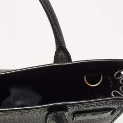 Saint Laurent Black Leather Nano Classic Sac De Jour Tote