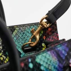 Saint Laurent Multicolor Python Nano Classic Sac De Jour Tote