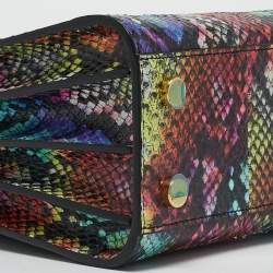 Saint Laurent Multicolor Python Nano Classic Sac De Jour Tote