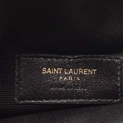 Pre Owned Saint Laurent Brown Suede Tassle Fringe Bucket Bag
