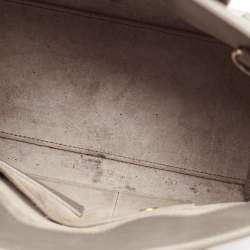 Pre Owned Saint Laurent Grey Leather Nano Classic Sac De Jour Tote