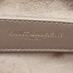 Pre Owned Saint Laurent Grey Leather Nano Classic Sac De Jour Tote