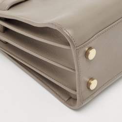 Pre Owned Saint Laurent Grey Leather Nano Classic Sac De Jour Tote