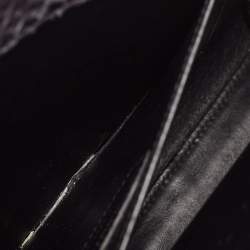 Saint Laurent Dark Grey Python Baby Classic Sac De Jour Tote