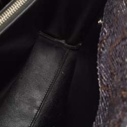 Saint Laurent Dark Grey Python Baby Classic Sac De Jour Tote