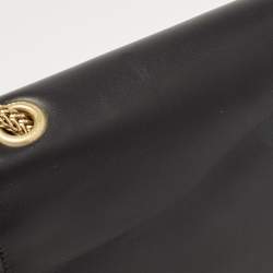 Pre Owned Saint Laurent Black Leather Medium Kate Tassel Crossbody Bag