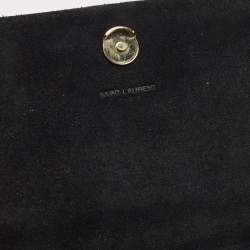 Pre Owned Saint Laurent Black Leather Medium Kate Tassel Crossbody Bag