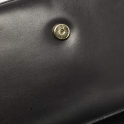 Pre Owned Saint Laurent Black Leather Medium Kate Tassel Crossbody Bag