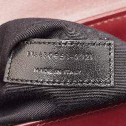 Pre Owned Saint Laurent Burgundy Quilted Leather Toy Loulou Crossbody Bag
