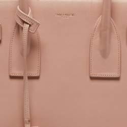 Saint Laurent Pink Leather Small Classic Sac De Jour Tote