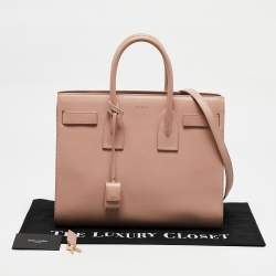 Saint Laurent Pink Leather Small Classic Sac De Jour Tote