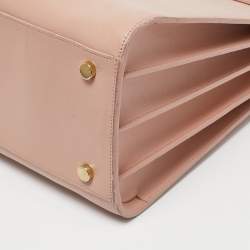 Saint Laurent Pink Leather Small Classic Sac De Jour Tote
