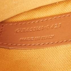 Pre Owned Saint Laurent Brown Woven Rattan and Leather Toy Tote