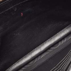 Saint Laurent Black Leather Matelasse Cassandre Envelope Wallet on Chain