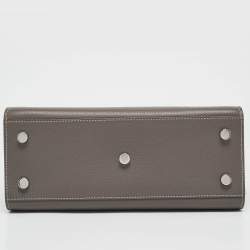 Pre Owned Saint Laurent Grey Leather Baby Classic Sac De Jour Tote