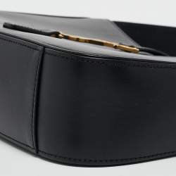 Pre Owned Saint Laurent Black Leather LE 5 À 7 Shoulder Bag