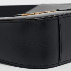 Pre Owned Saint Laurent Black Leather LE 5 À 7 Shoulder Bag