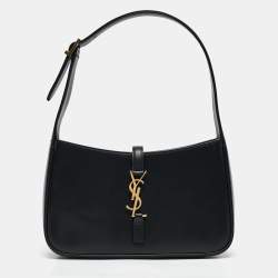 Pre Owned Saint Laurent Black Leather LE 5 À 7 Shoulder Bag