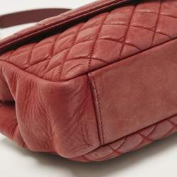 Saint Laurent Red Mix Matelasse Leather Medium College Flap Bag
