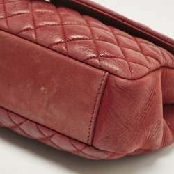 Saint Laurent Red Mix Matelasse Leather Medium College Flap Bag