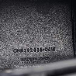 Pre Owned Saint Laurent Navy Blue Croc Embossed Leather Nano Classic Sac De Jour Tote