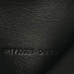 Pre Owned Saint Laurent Black/White Leather Jamie Folded Wallet