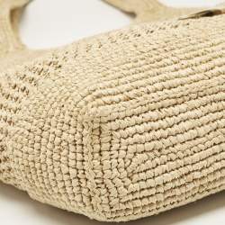 Saint Laurent Natural Raffia ICare Tote