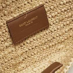 Saint Laurent Natural Raffia ICare Tote