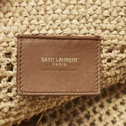 Saint Laurent Natural Raffia ICare Tote