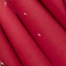 مملوكة مسبقًا Saint Laurent Dark Pink Leather Nano Classic Sac De Jour Tote