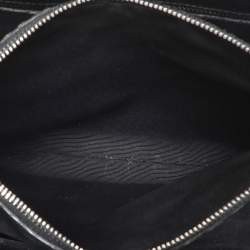 Saint Laurent Black Croc Embossed Leather Small Classic Sac De Jour Tote