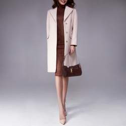 مملوكة مسبقًا Saint Laurent Burgundy Patent Leather LE 5 À 7 Shoulder Bag