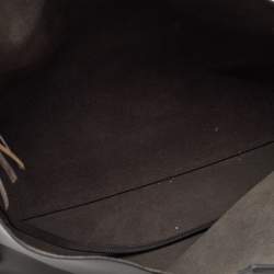 Saint Laurent Grey Leather Fringe E/W Shopping Tote