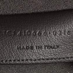 Saint Laurent Grey Leather Fringe E/W Shopping Tote