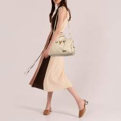 Saint Laurent Beige Leather Small Cabas Chyc Tote