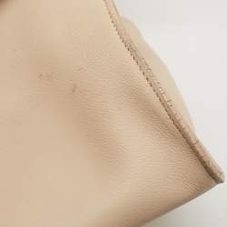 Saint Laurent Beige Leather Small Cabas Chyc Tote