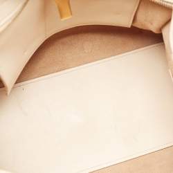 Saint Laurent Beige Leather Small Cabas Chyc Tote