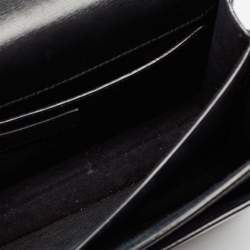 Saint Laurent Black Leather Medium Sunset Chain Shoulder Bag