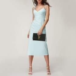Saint Laurent Textured Suede Y Line Clutch