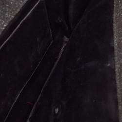Saint Laurent Textured Suede Y Line Clutch